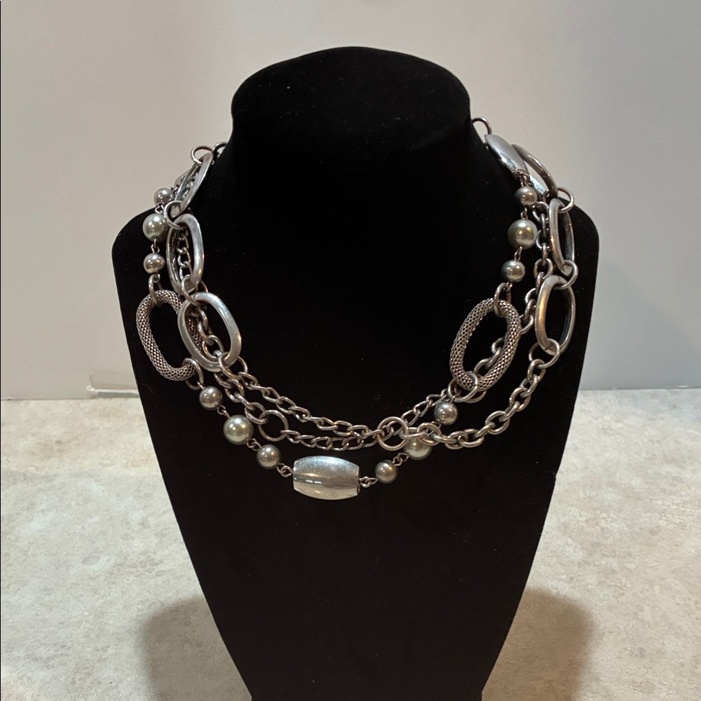 Premier Designs Elegant Silver Chain Necklace
